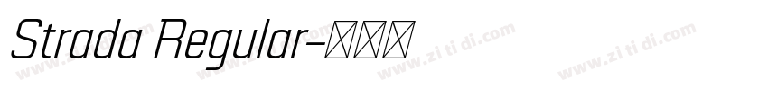 Strada Regular字体转换